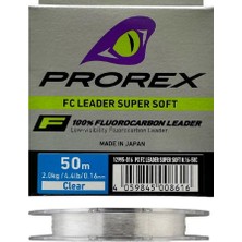 Daiwa Prorex 0.16MM 50M Fc Leader Super Soft %100 Fluorocarbon Misina
