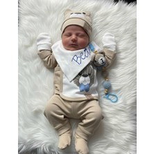 Ayıcık Örgü Askılı Erkek Bebek Yeni Doğan Hastane Çıkışı