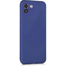 Lenax Leather Samsung Galaxy A03 Kılıf Kamera Korumalı Silikon Rubber Arka Kapak