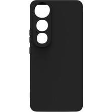 Lenax Leather Vivo V50 Lite Kılıf Kamera Korumalı Silikon Rubber Arka Kapak