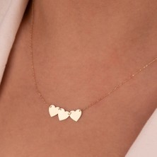 Hakan Mücevherat Kalpli 14 Ayar Altın Minimal Kolye