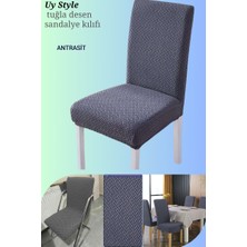 Uy Style Tuğla Desen Sandalye Örtüsü,likrali,esnekli Sandalye Kılıfı 1 Adet
