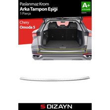 S-Dizayn Chery Omoda 5 Krom Arka Tampon Eşiği 2022 Üzeri A+ Kalite