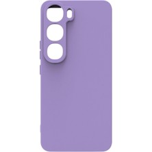 Lenax Leather Vivo V40 Lite Kılıf Kamera Korumalı Silikon Rubber Arka Kapak