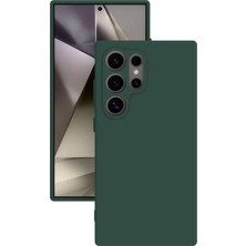 Lenax Leather Samsung Galaxy S24 Ultra Kılıf Kamera Korumalı Silikon Rubber Arka Kapak