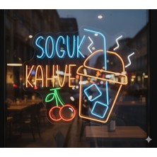 Neonled Soğuk Kahve Neon LED Figür (56X49CM)