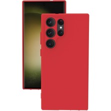 Lenax Leather Samsung Galaxy S23 Ultra Kılıf Kamera Korumalı Silikon Rubber Arka Kapak