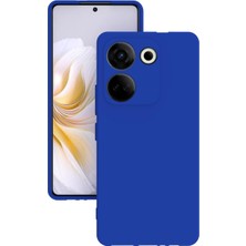 Lenax Leather Tecno Camon 20 Kılıf Kamera Korumalı Silikon Rubber Arka Kapak