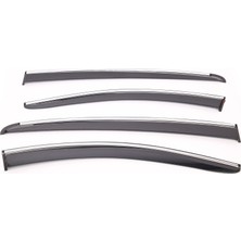 Sunplex Bmw Uyumlu X3 2019 Sonrası Chrome Style 4 Lü Set Kromlu Cam Rüzgarlığı Ön ve Arka Parça