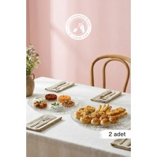 Glamis Selen Concept Inci Model El Yapımı Cam Servis ve Sunum Tabağı 2'li Set