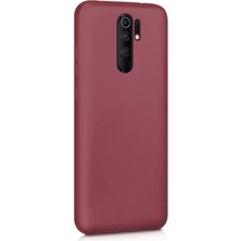 Lenax Leather Xiaomi Redmi 9 Kılıf Kamera Korumalı Silikon Rubber Arka Kapak