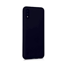 Lenax Leather Samsung Galaxy M01 Kılıf Kamera Korumalı Silikon Rubber Arka Kapak