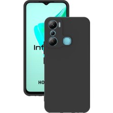 Lenax Leather Infinix Hot 20I Kılıf Kamera Korumalı Silikon Rubber Arka Kapak