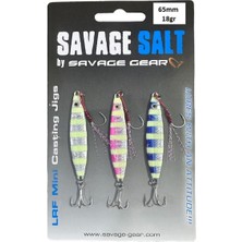 Özbience 18GR Psycho Sprat Lrf Jig 3'lü Turkish Zebra Mix Balıkçılık Takımı