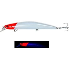 Özbience Z-Bass Minnow 125F 21G Maket Balık Uv Red Head, Olta Balıkçılığı Için