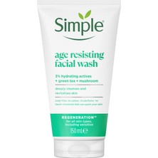 Simple Regeneration Yeşil Çay ve E Vitamini ile Yaşlanma Karşıtı Yüz Yıkama Jeli 150 ml 2'li Set