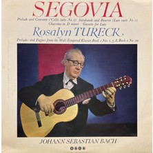 Plak İstasyonu Segovia Rosalyn Tureck Play Bach Classic Lp Plak