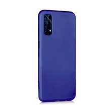 Lenax Leather Realme 7 Kılıf Kamera Korumalı Silikon Rubber Arka Kapak