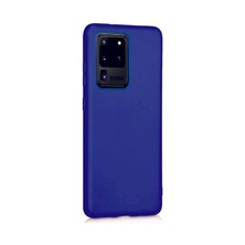 Lenax Leather Samsung Galaxy S20 Ultra Kılıf Kamera Korumalı Silikon Rubber Arka Kapak