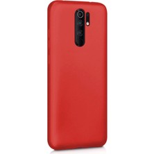 Lenax Leather Xiaomi Redmi 9 Kılıf Kamera Korumalı Silikon Rubber Arka Kapak