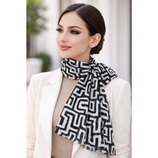 Hayalet Kilit Desenli Pamuk Dokuma Tülbent Şal – Ince, Hafif ve Yumuşak Dokulu Kadın Şal