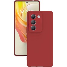 Lenax Leather Vivo V30 Lite Kılıf Kamera Korumalı Silikon Rubber Arka Kapak