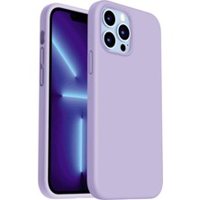 Lenax Leather Iphone 13 Pro Max Kılıf Kamera Korumalı Silikon Rubber Arka Kapak