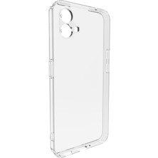 Lenax Leather Nothing Phone 1 Kılıf Kamera Korumalı Silikon Arka Kapak Şeffaf