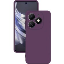 Lenax Leather Tecno Spark 20 Pro Kılıf Kamera Korumalı Silikon Rubber Arka Kapak