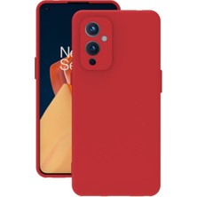 Lenax Leather Oneplus 9 Kılıf Kamera Korumalı Silikon Rubber Arka Kapak
