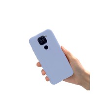 Lenax Leather Xiaomi Redmi Note 9 Kılıf Kamera Korumalı Silikon Rubber Arka Kapak