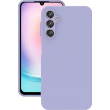 Lenax Leather Samsung Galaxy A24 Kılıf Kamera Korumalı Silikon Telefon Kılıfı Şık Arka Kapak