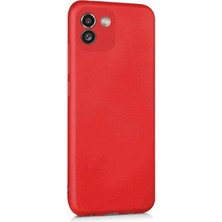 Lenax Leather Samsung Galaxy A03 Kılıf Kamera Korumalı Silikon Telefon Kılıfı Şık Arka Kapak