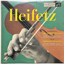 Plak İstasyonu Jascha Heifetz Korngold Violin Concerto In D Classic Lp Plak