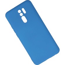 Newface Xiaomi Redmi 9 Kılıf Nano Içi Kadife Silikon - Mavi