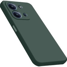 Newface Xiaomi Redmi 15C 4g Nano Içi Kadife Silikon - Koyu Yeşil