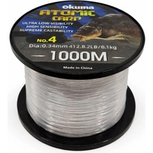 Okuma Atomic Carp Nylon Clear Color 1000M Misina