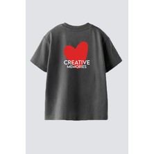 Monila Kız Çocuk Pamuklu Bisiklet Yaka Sırtı Baskılı T-Shirt