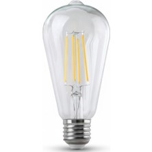 Helios 8W Rustik Ampul Armut - ST64 (Hs 2100