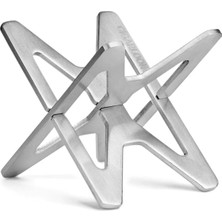 Bek Tobacco Metal Katlanır Puro Sehpası Standı Kılıflı Krom