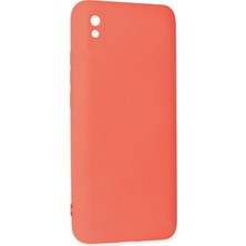 Newface Xiaomi Redmi 9A Kılıf Nano Içi Kadife Silikon - Turuncu