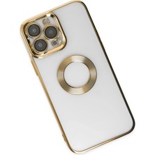 Kayem Kay  iPhone 14 Pro Max Kılıf Slot Silikon - Gold 56487