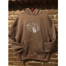 Harmony Factory Oversize Nakış Işlemeli Kapüşonlu Hoodie Sweatshirt