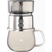 Macnoa Macdrip V2 Gümüş, Taşınabilir Şarjlı Filtre Kahve Demleyici