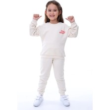 Kyex Kids Kız Çocuk Pamuklu Alt Üst Eşofman Takımı