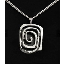 Harmony Factory Vintage Swirl Sonsuzluk Silver Kolye