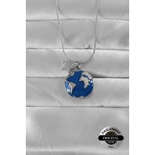 Yıldız Charmlı Çelik Dünya Kolye