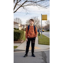 Sinem Çeyiz Clup Polo 3270 Let's Strong Paçası Bantlı Eşofman Takım