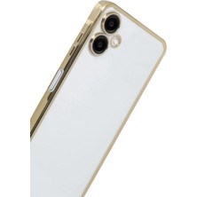 Kayem Kay  Samsung Galaxy A07 4g Razer Lensli Silikon - Gold 56487