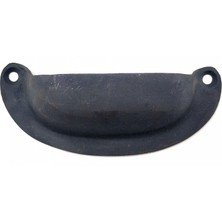 Marsilyan Antika Tarz Dekoratif Pirinç Düz Tas Mobilya Kulbu - 37X87 Mm, Oksit